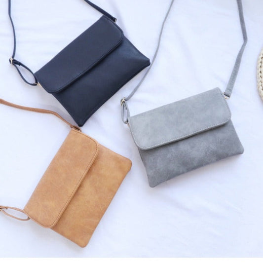 Women's Leather Bag - Shoulder Oblique Span Bag