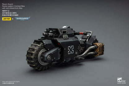 (15 MAR CUTOFF) Raider-pattern Combat Bike with twin-linked bolt rifles-Warhammer 40k 1/18 Action Figure By JOYTOY