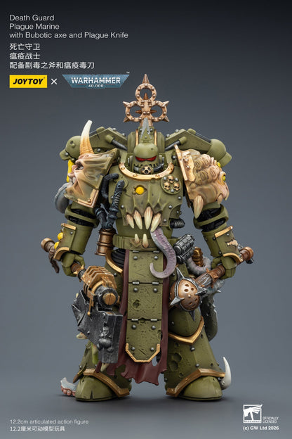 (5 MAR CUT OFF)Death Guard Plague Marine Champion / Death Guard Plague Marine - "Warhammer 40k" 1/18 Action Figure By JOYTOY