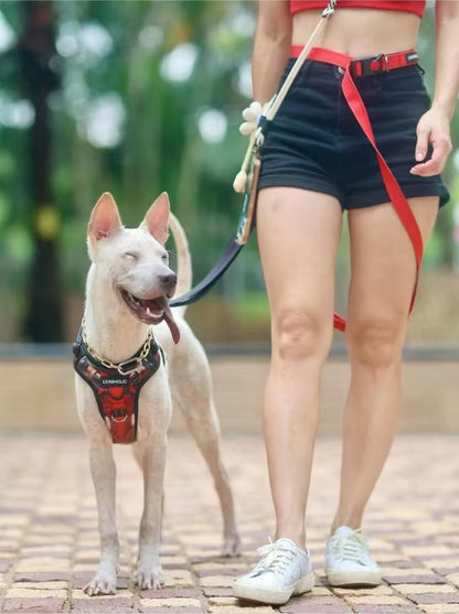 6 in 1 Multi-functional Hands-Free Leash - Jungle with White
