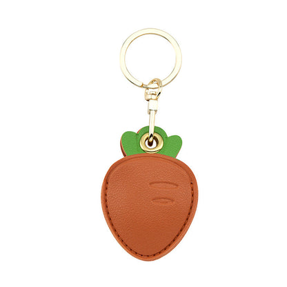 Leather bag pendant - fruit series