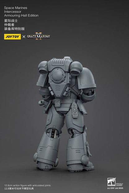 (RE RUN) Space Marines Intercessor Armoring Hall Edition- Warhammer SPACE MARINE II  1/18 Action Figure By JOYTOY