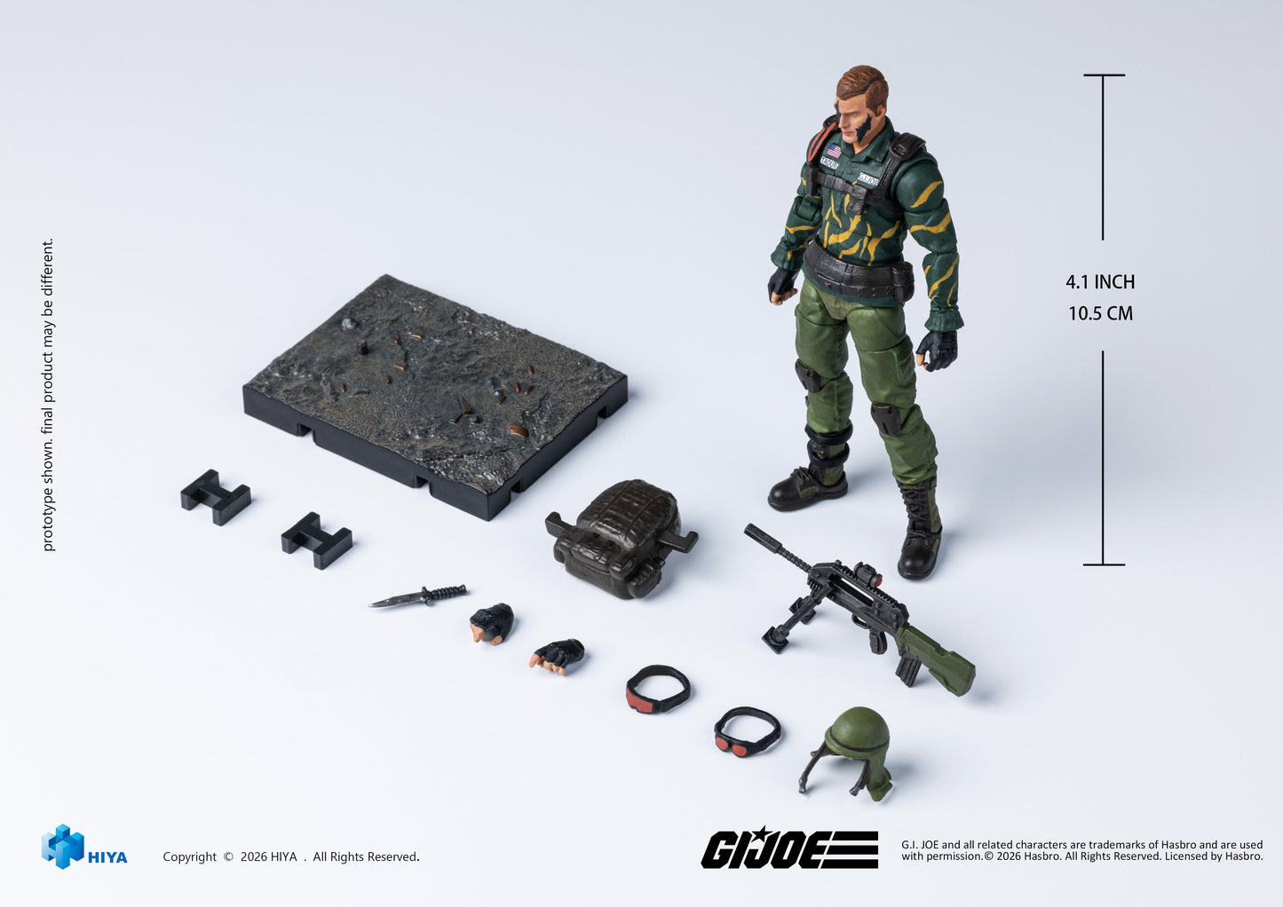 (30/6) 1/18 G.I.Joe Dusty Tiger Force - Exquisite Mini Series Action Figure By HIYA Toys