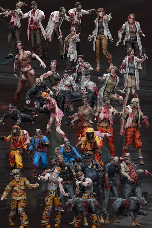 Dark Source Zombie Figure Collection - 1/25 Scale Action Figure by JOYTOY