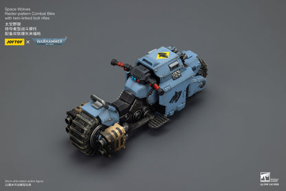 (15 MAR CUTOFF) Raider-pattern Combat Bike with twin-linked bolt rifles-Warhammer 40k 1/18 Action Figure By JOYTOY