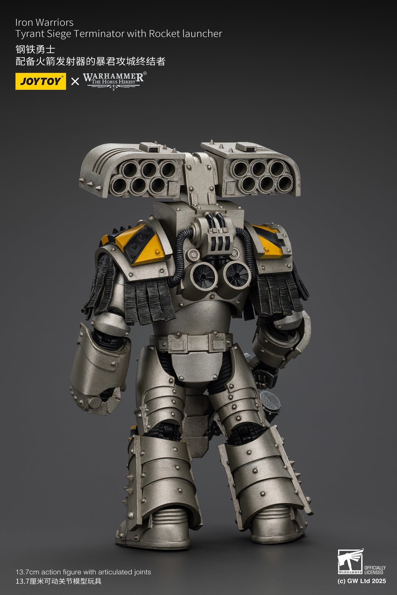 Iron Warriors Tyrant Siege Terminator - Warhammer "The Horus Heresy"1/18 Action Figure By JOYTOY