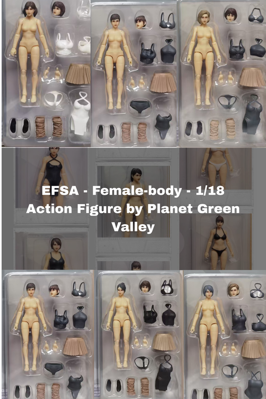 (INSTOCK) EFSA - Female-body - 1/18 Action Figure by Planet Green Valley