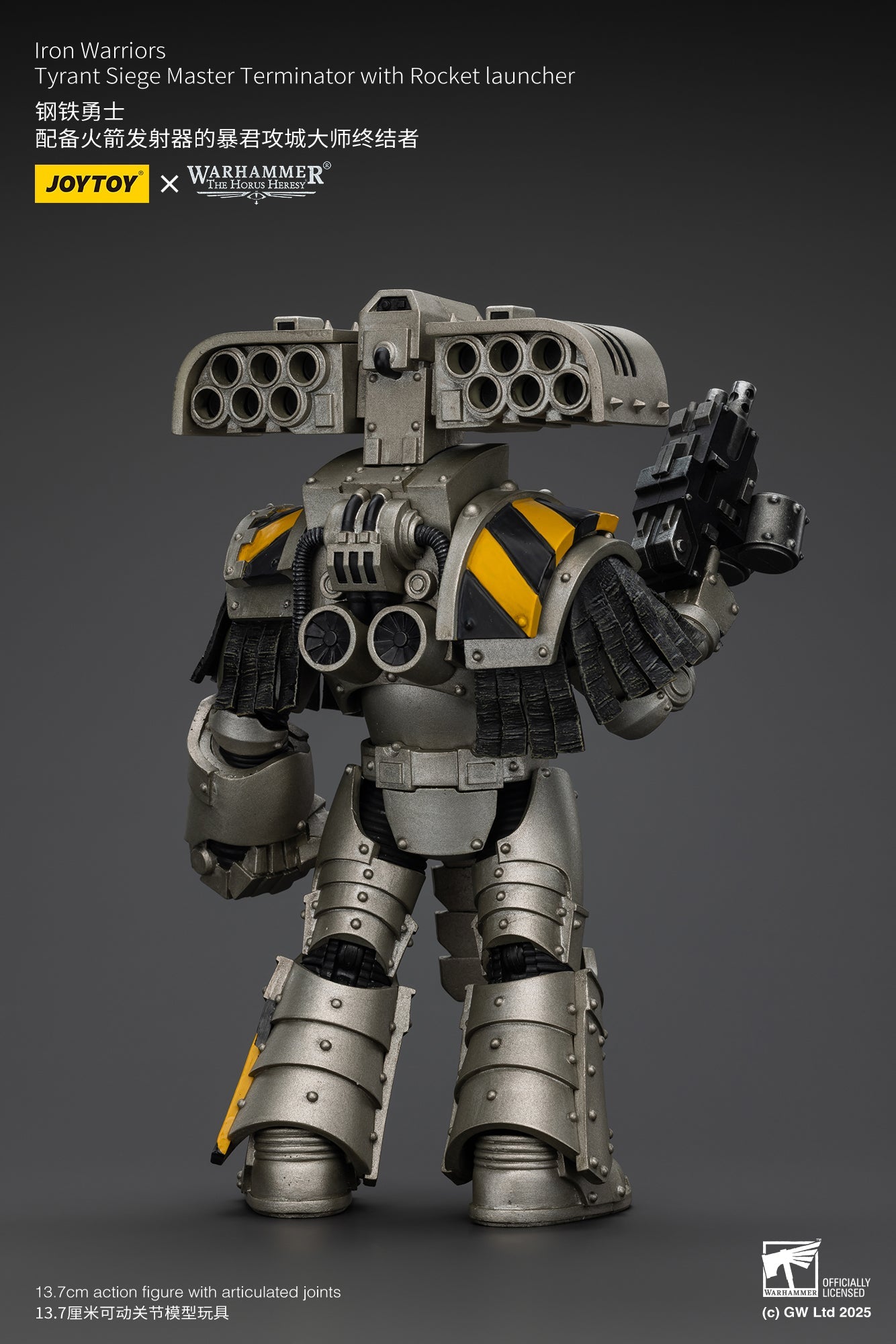Iron Warriors Tyrant Siege Terminator - Warhammer "The Horus Heresy"1/18 Action Figure By JOYTOY