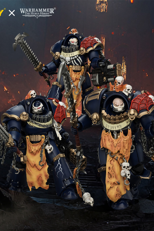 (30/6)Night Lords Contekar Terminator Dissident & Contekar Terminator - "The Horus Heresy" Primarch-Warhammer 40k 1/18 Action Figure By JOYTOY
