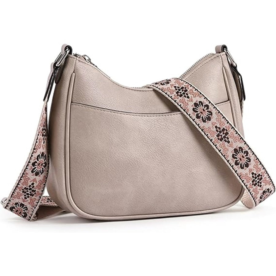 Women's Leather Bag - Single Room Adjustable