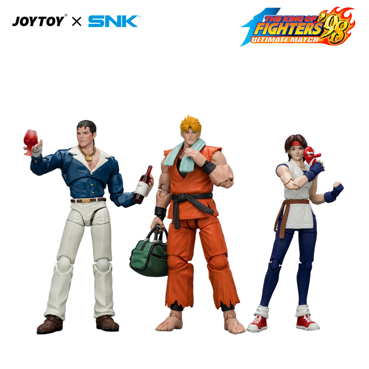 (8/7) KOF'98UM Art of Fighting Team - SNK 1/18 Action Figure By JOYTOY