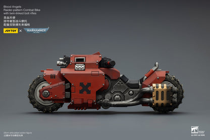 (15 MAR CUTOFF) Raider-pattern Combat Bike with twin-linked bolt rifles-Warhammer 40k 1/18 Action Figure By JOYTOY