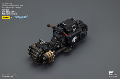 (15 MAR CUTOFF) Raider-pattern Combat Bike with twin-linked bolt rifles-Warhammer 40k 1/18 Action Figure By JOYTOY