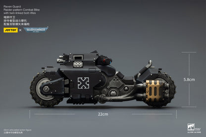 (15 MAR CUTOFF) Raider-pattern Combat Bike with twin-linked bolt rifles-Warhammer 40k 1/18 Action Figure By JOYTOY
