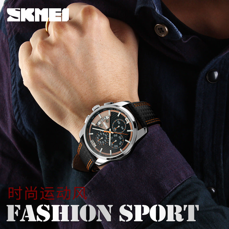 SKMEI- Men's Waterproof Quartz Watch-9106