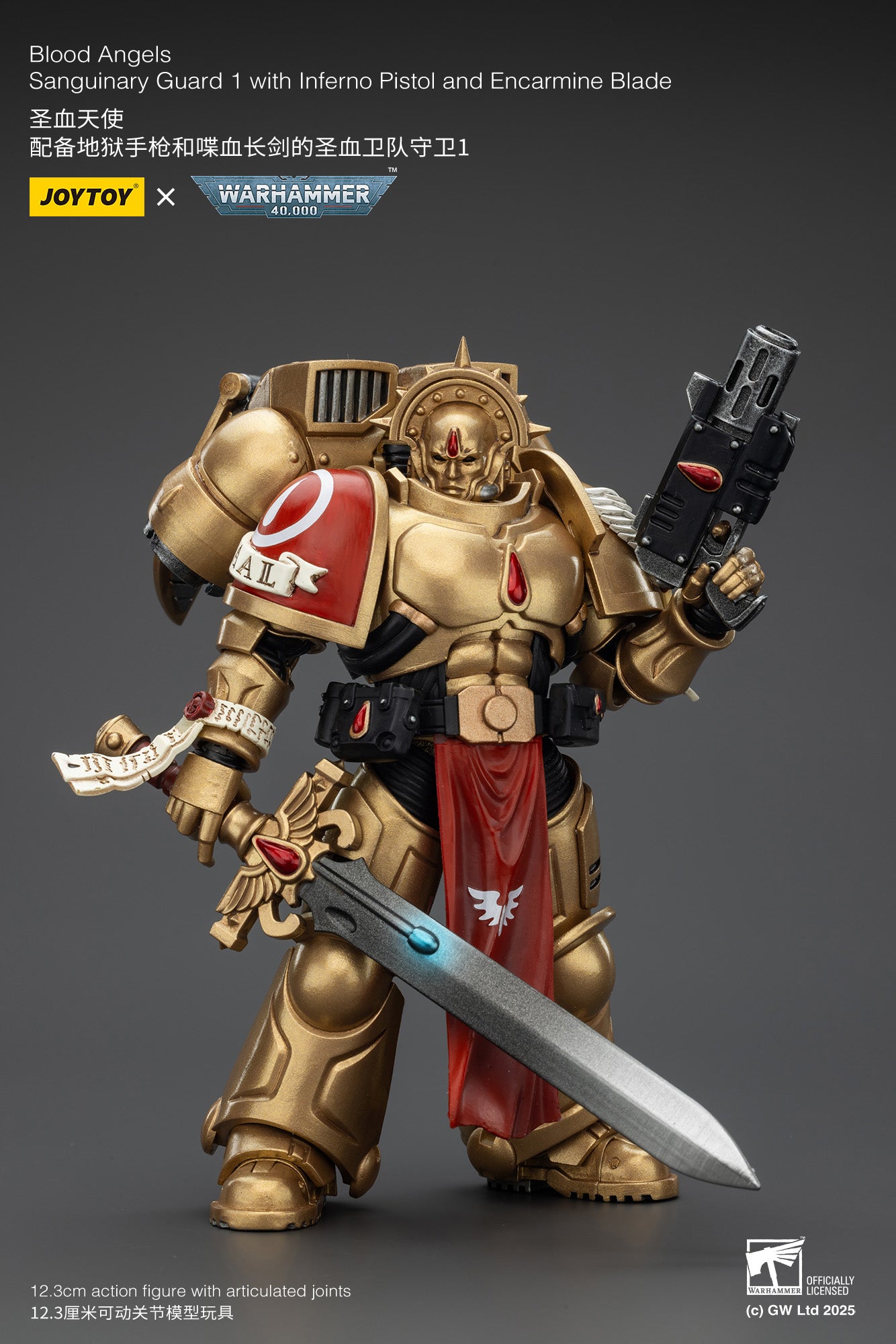 Blood Angels Sanguinary Guard - 1/18 warhammer 40k Action Figure By JOYTOY