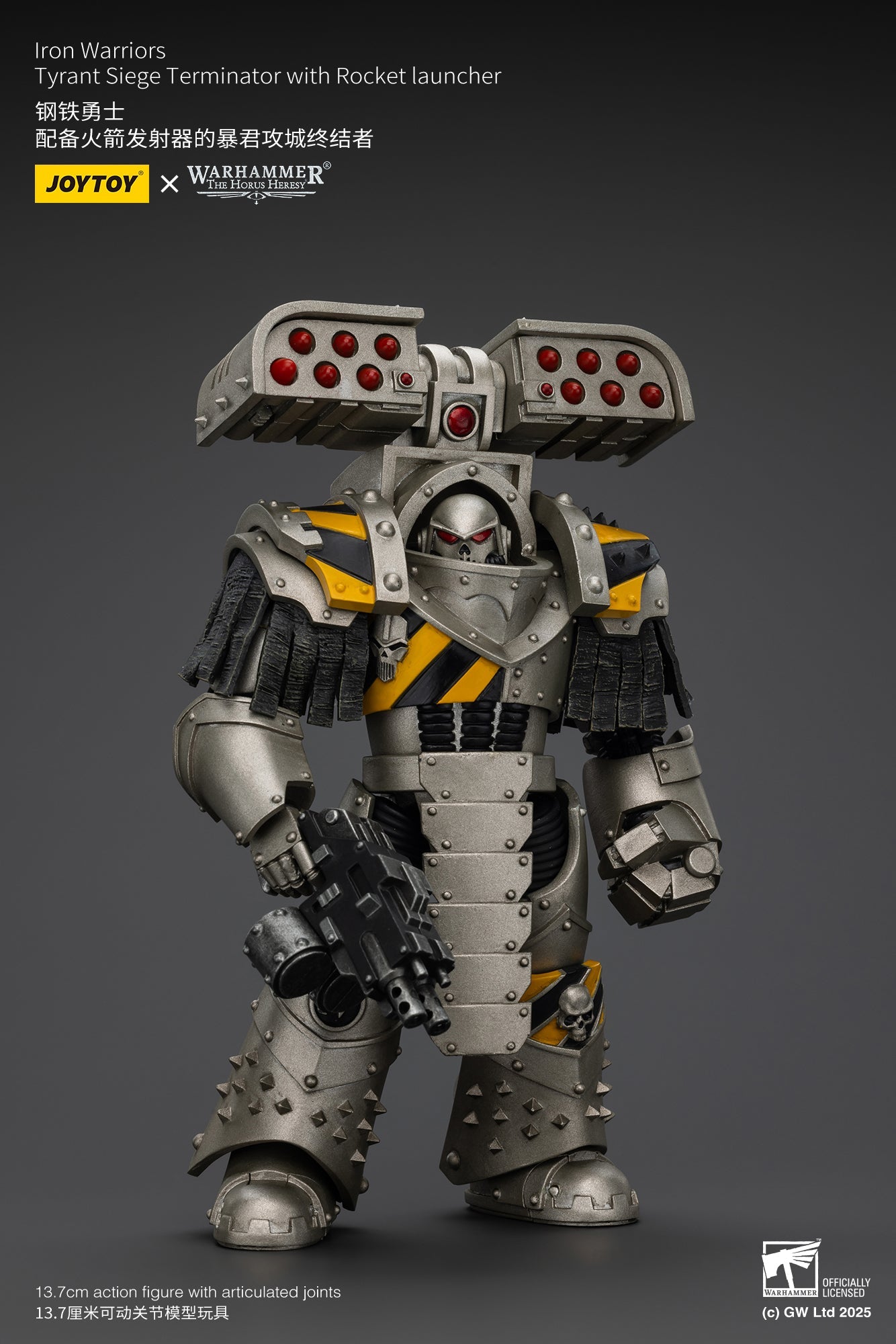 Iron Warriors Tyrant Siege Terminator - Warhammer "The Horus Heresy"1/18 Action Figure By JOYTOY