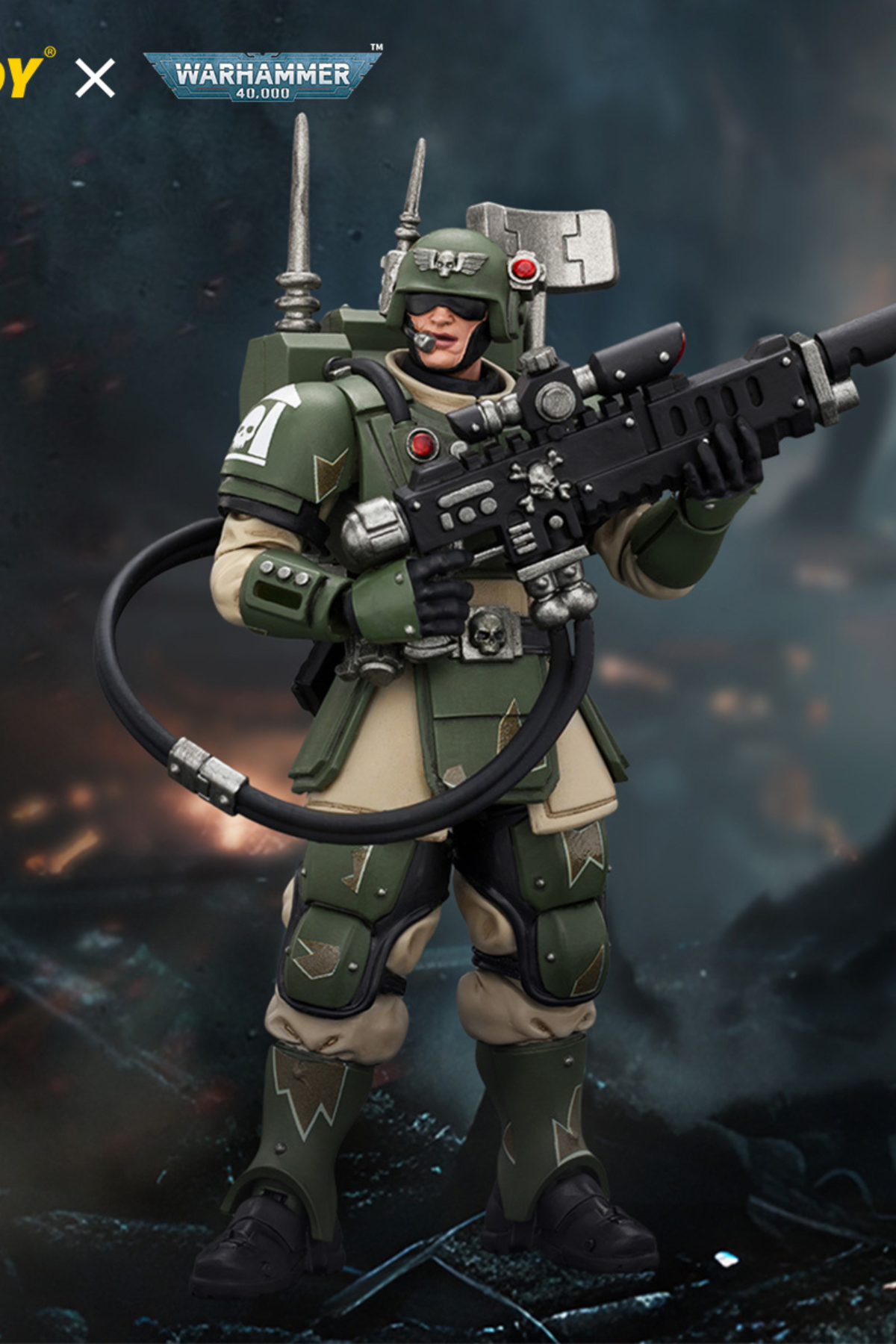 (30/8) Astra Militarum Kasrkin Squad - Warhammer 40K 1/18 Action Figure By JOYTOY