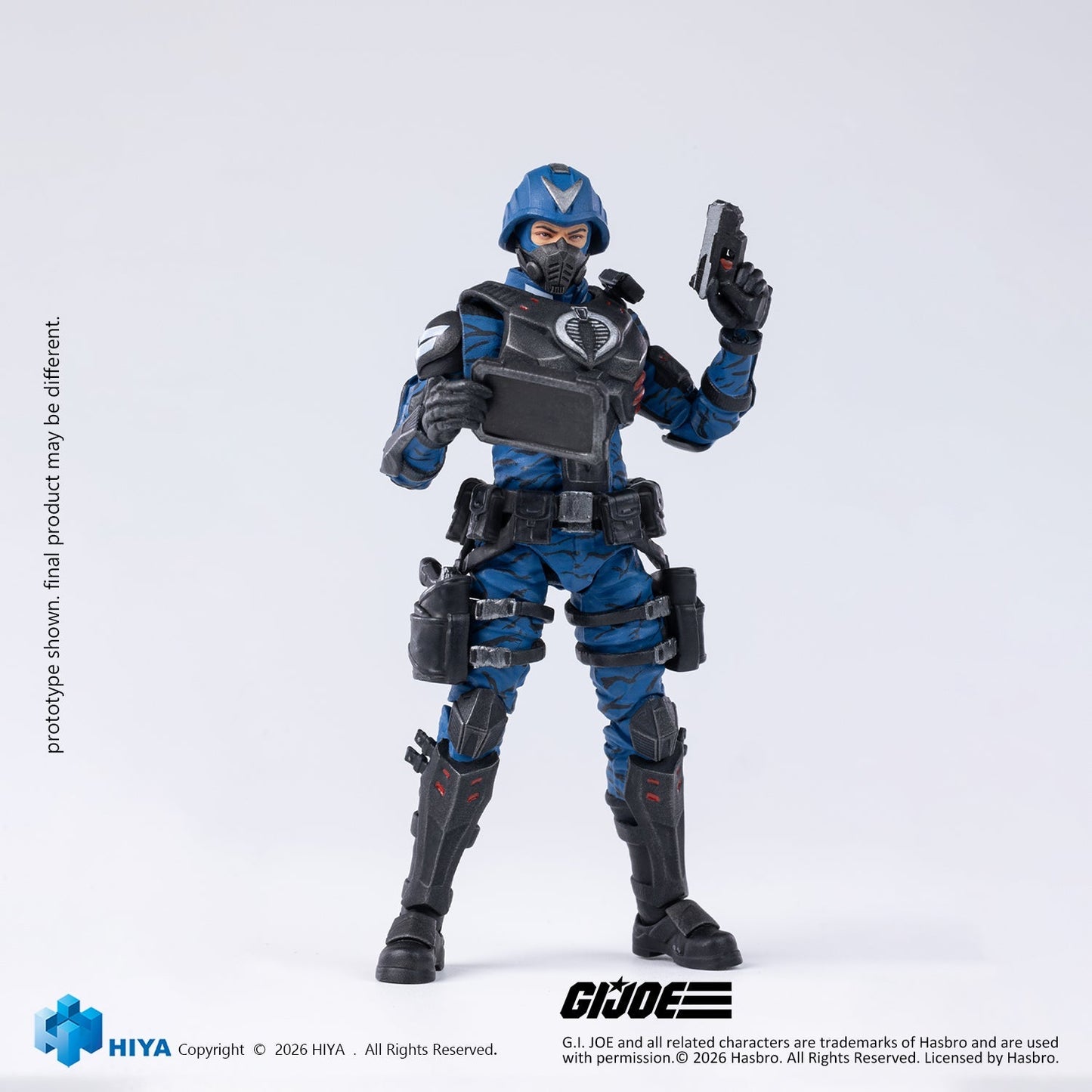 (30/7) Exquisite Mini Series 1/18 Scale 4.1 Inch G.I.Joe Cobra Officer Action Figure By HIYA Toys