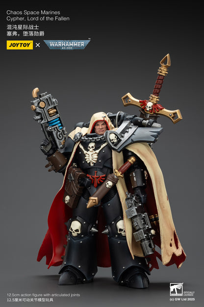 Chaos Space Marines Cypher Lord of the Fallen-1/18 Warhammer 40k Action Figure By JOYTOY