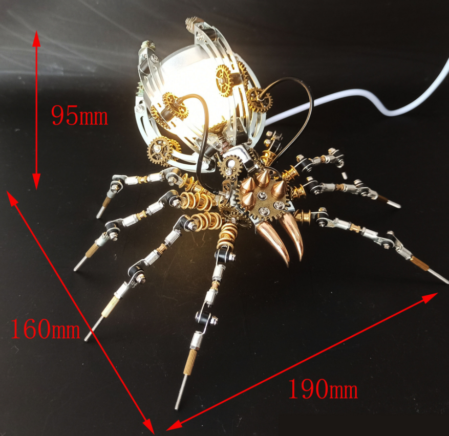 3D Metal Puzzles-Table Lamp Spider