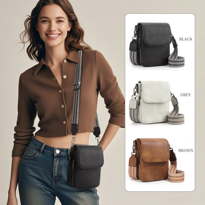 Women's Leather Bag - Shoulder Mobile Phone Bag for Women