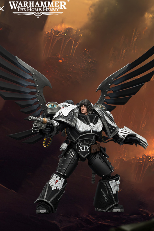 (CUTOFF MAY 1 ) Raven Guard Corvus Corax, Primarch of the XIX Legion - Warhammer "The Horus Heresy" 1/18 Action Figure By JOYTOY