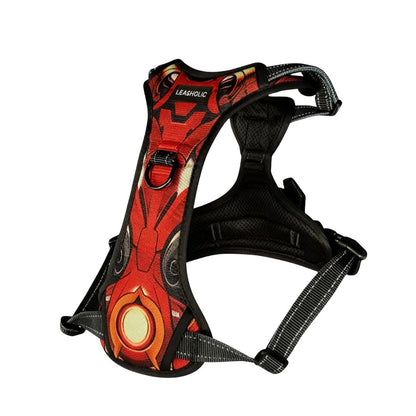 Oxford Cloth No-Pull Harness - Mech Red