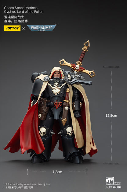 Chaos Space Marines Cypher Lord of the Fallen-1/18 Warhammer 40k Action Figure By JOYTOY