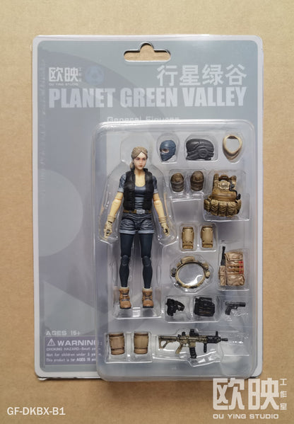 (2 MAR CUTOFF)  PGV General Female (Army) - 1/18 Action Figure by Planet Green Valley