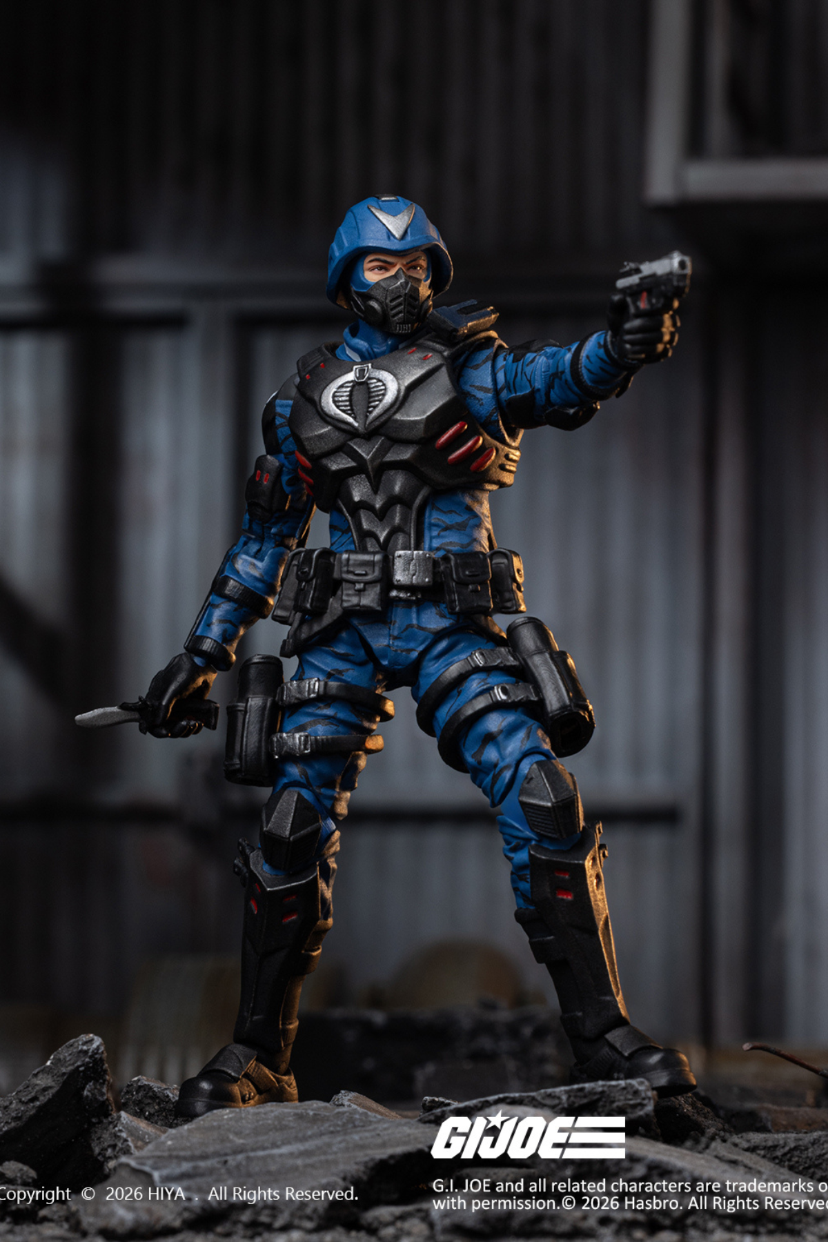 (30/7) Exquisite Mini Series 1/18 Scale 4.1 Inch G.I.Joe Cobra Officer Action Figure By HIYA Toys