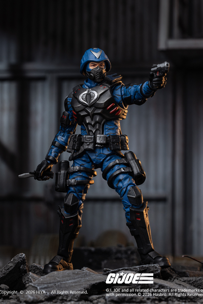 (30/7) Exquisite Mini Series 1/18 Scale 4.1 Inch G.I.Joe Cobra Officer Action Figure By HIYA Toys