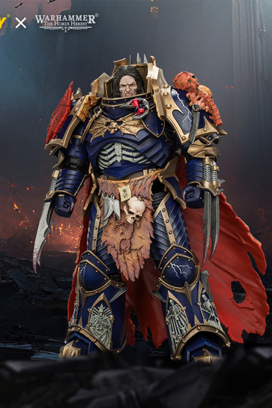 (25/7) Night Lords Konrad Curze Primarch of the Night Lords Legion - "The Horus Heresy" Warhammer 30k 1/18 Action Figure By JOYTOY