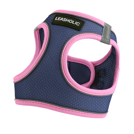 Ultra Light Harness - Navy with Pink