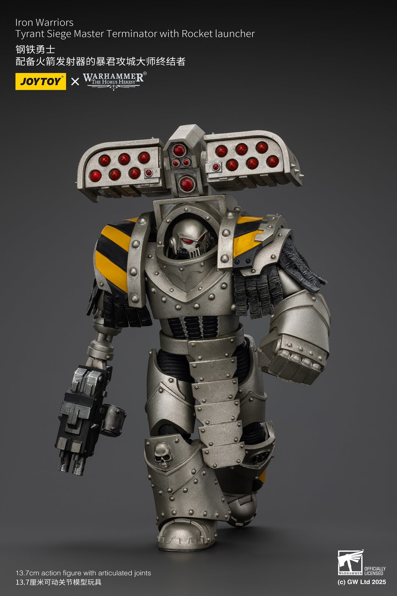 Iron Warriors Tyrant Siege Terminator - Warhammer "The Horus Heresy"1/18 Action Figure By JOYTOY