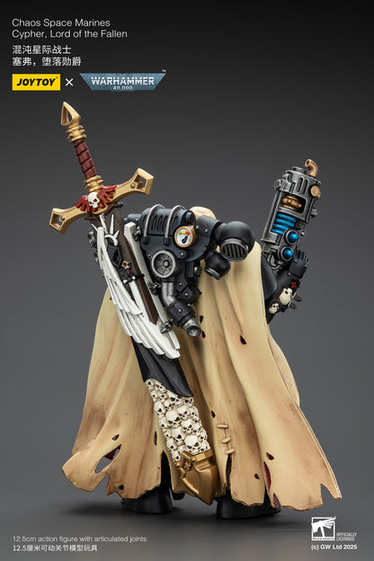 Chaos Space Marines Cypher Lord of the Fallen-1/18 Warhammer 40k Action Figure By JOYTOY