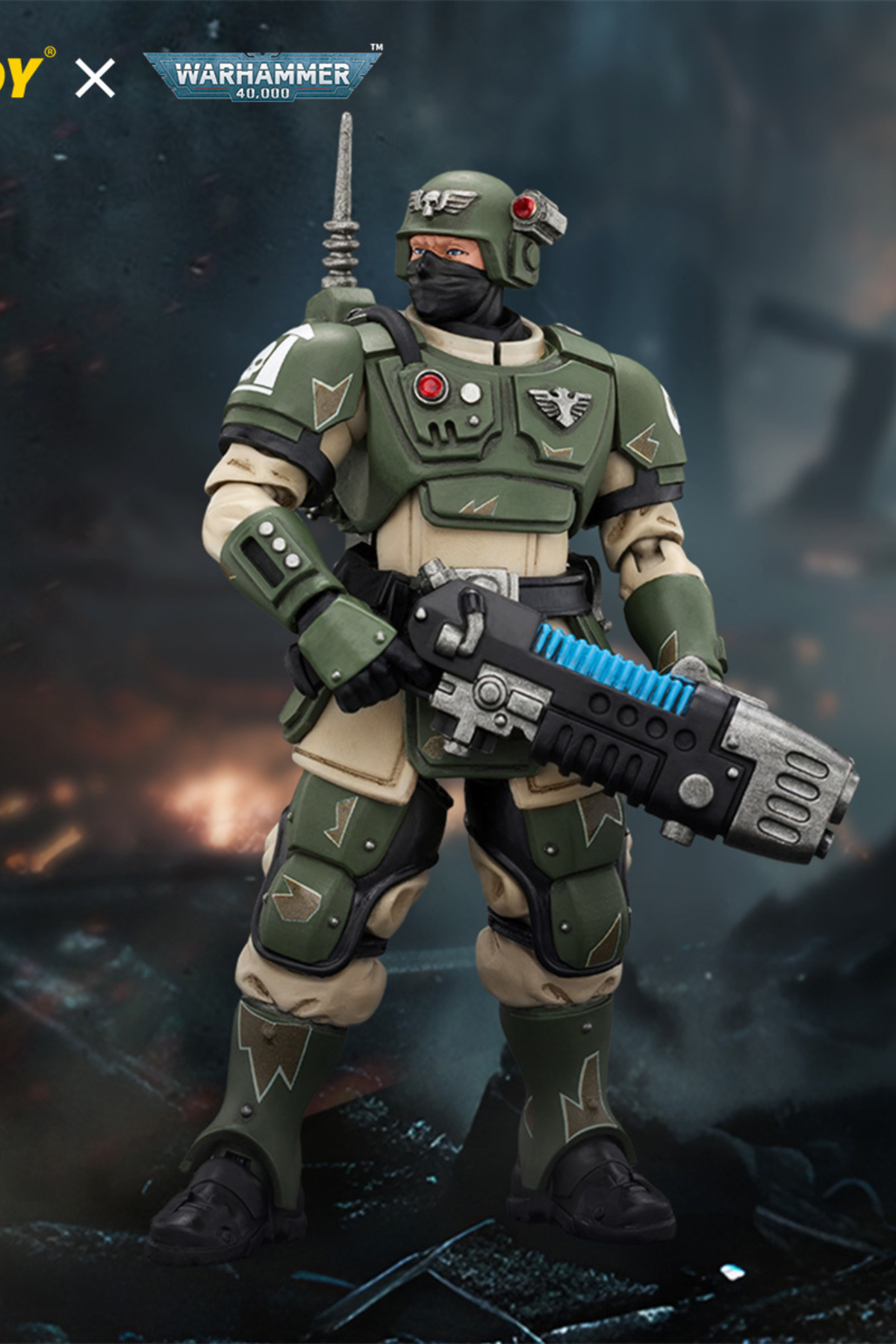 (30/8) Astra Militarum Kasrkin Squad - Warhammer 40K 1/18 Action Figure By JOYTOY