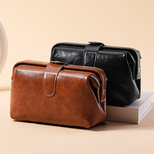 Leather texture women's clutch bag (long/short)