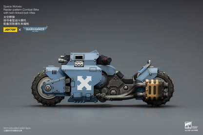 (15 MAR CUTOFF) Raider-pattern Combat Bike with twin-linked bolt rifles-Warhammer 40k 1/18 Action Figure By JOYTOY