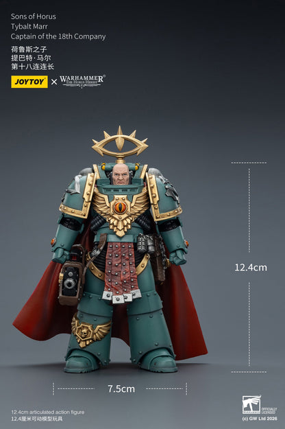 (5 MAR CUT OFF) Sons of Horus Tybalt Marr Captain of the 18th Company & Sons of Horus Siege Breaker- Warhammer "The Horus Heresy" Action Figure By JOYTOY