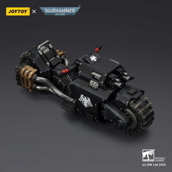 (15 MAR CUTOFF) Raider-pattern Combat Bike with twin-linked bolt rifles-Warhammer 40k 1/18 Action Figure By JOYTOY