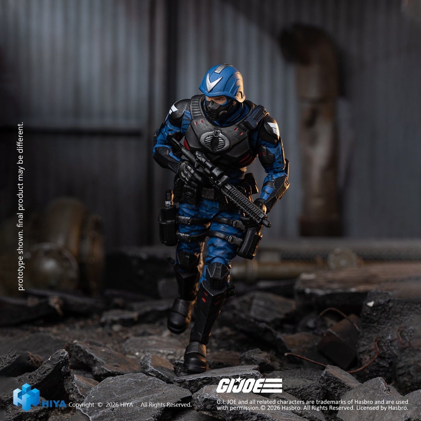 (30/7) Exquisite Mini Series 1/18 Scale 4.1 Inch G.I.Joe Cobra Officer Action Figure By HIYA Toys