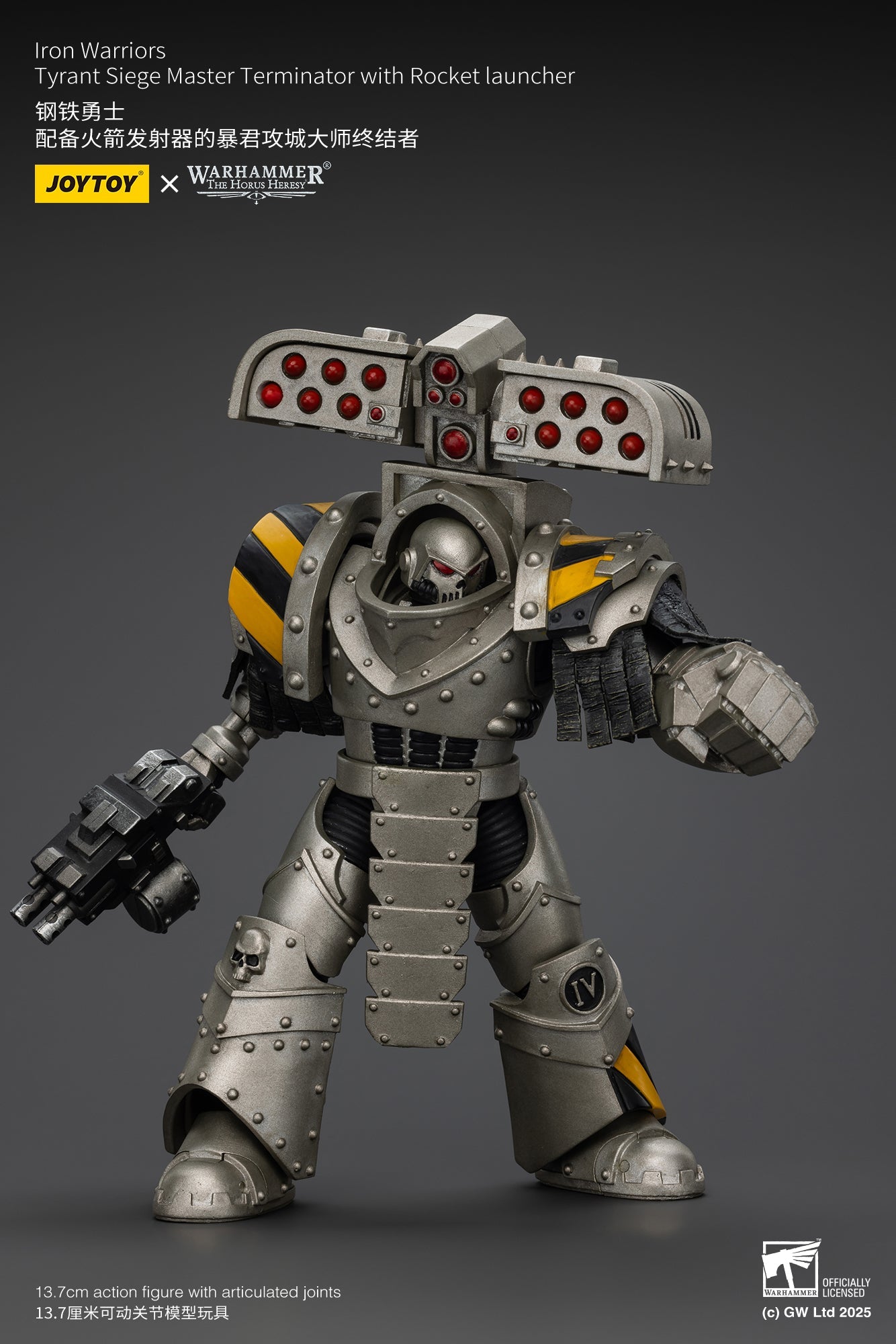 Iron Warriors Tyrant Siege Terminator - Warhammer "The Horus Heresy"1/18 Action Figure By JOYTOY