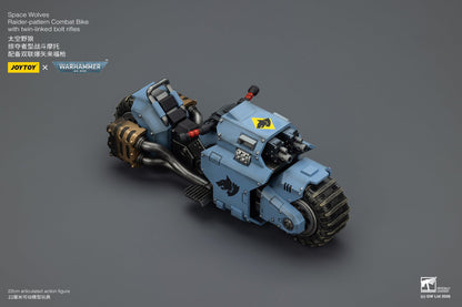 (15 MAR CUTOFF) Raider-pattern Combat Bike with twin-linked bolt rifles-Warhammer 40k 1/18 Action Figure By JOYTOY