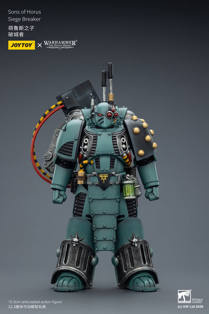 (5 MAR CUT OFF) Sons of Horus Tybalt Marr Captain of the 18th Company & Sons of Horus Siege Breaker- Warhammer "The Horus Heresy" Action Figure By JOYTOY