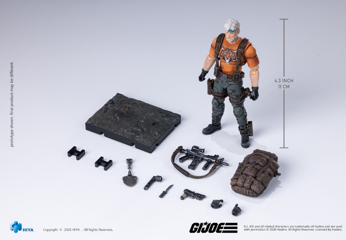 (31.3Cutoff) Outback Tiger Force - Exquisite Mini Series 1/18 Scale Action Figure By HIYA Toys