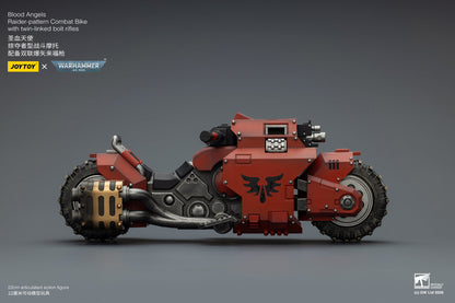 (15 MAR CUTOFF) Raider-pattern Combat Bike with twin-linked bolt rifles-Warhammer 40k 1/18 Action Figure By JOYTOY