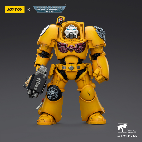 (20 FEB CUTOFF) Imperial Fists Terminator-Warhammer 40k 1/18 Action Figure By JOYTOY