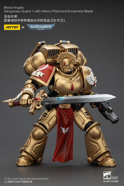 Blood Angels Sanguinary Guard - 1/18 warhammer 40k Action Figure By JOYTOY