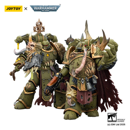 (5 MAR CUT OFF)Death Guard Plague Marine Champion / Death Guard Plague Marine - "Warhammer 40k" 1/18 Action Figure By JOYTOY